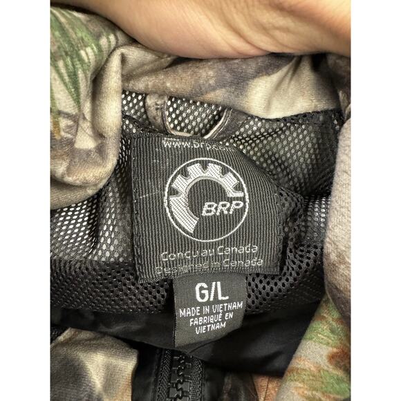 Vintage 90s Can-Am Camo Jacket MENS G/L Hunting Outdoor Fishing Water Repellent - Picture 2 of 12